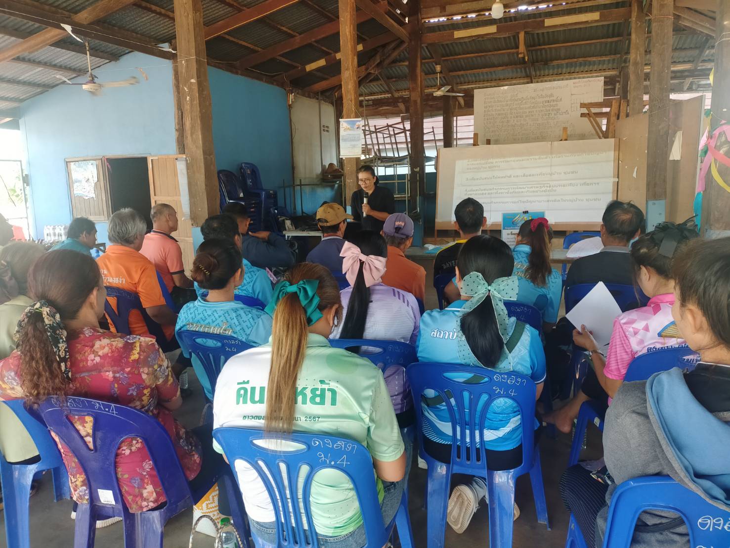  พช.เจริญศิลป์ จ.สกลนคร : ดำเนินโครงการพัฒนาศักยภาพคณะกรรมการหมู่บ้านต้นกล้ากองทุนแม่ของแผ่นดิน พร้อมประชาสัมพันธ์การใช้งาน แพลตฟอร์มดิจิทัล Click ชุมชน และ CDD AI 