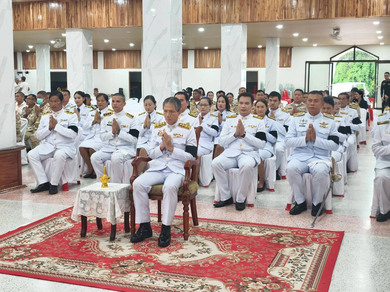 🌟 พช.เจริญศิลป์ จ.สกลนคร : ร่วมพิธีบำเพ็ญกุศลและทำบุญตักบาตร ในวาระครบ 100 วัน (สตมวาร) แห่งการสิ้นพระชนม์ถวายเป็นพระกุศลแด่ สมเด็จพระเจ้าลูกเธอ เจ้าฟ้าพัชรกิติยาภา นเรนทิราเทพยวดี กรมหลวงราชสาริณีสิริพัชร มหาวัชรราชธิดา